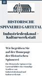 Mobile Screenshot of historische-spinnerei.de