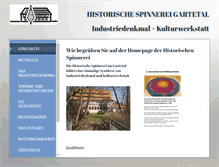 Tablet Screenshot of historische-spinnerei.de